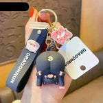 Cute Original Pig Chrysanthemum Keychain Trend Keychain - EX-STOCK CANADA