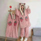 Cute padded flannel hooded pajamas - EX-STOCK CANADA