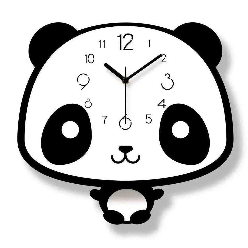 Cute swinging panda wall clock | EX-STOCK