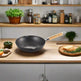 Yoshikawa Cook-Pal Ren Deep Frying Pan 24cm– Nitrided Carbon Steel, Made in Japan 
