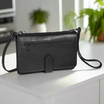 Bolso tipo clutch organizador de cuero deluxe Derek AlexanderEX-STOCK Canada 