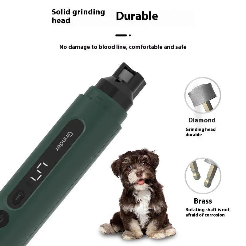 Meuleuse d'ongles pour chien électrique Tondeuse d'ongles pour animaux Rechargeable Meuleuse d'ongles pour chat Super silencieuse Avec réglage 5 vitesses Pour petits, moyens et grands chiens et chats Soin des griffes Produits pour animauxEX-STOCK Canada 