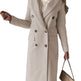 Double Breasted Lapel Coat Winter Fashion Solid Slim Long Jacket Long Sleeve Tops Womens Clothing EX-STOCK Canada 
