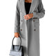 Double Breasted Lapel Coat Winter Fashion Solid Slim Long Jacket Long Sleeve Tops Womens Clothing EX-STOCK Canada 