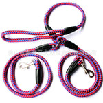 Double-Ended Traction Rope For Walking The Dog Hand-Double-Ended Traction Rope One Plus Two Leash Collar Pet Supplies Dog Collar EX-STOCK Canada 