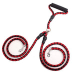 Double-Ended Traction Rope For Walking The Dog Hand-Double-Ended Traction Rope One Plus Two Leash Collar Pet Supplies Dog Collar EX-STOCK Canada 
