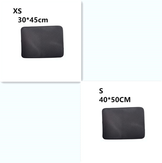 Double Layer Litter Cat Bed Pads Pet Cat Litter Mat Trapping Pets Litter Box Mat Pet Product Bed For Cats House Clean Mat EX-STOCK Canada 
