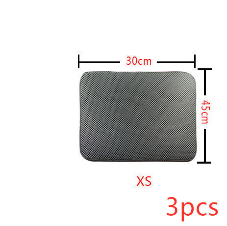 Double Layer Litter Cat Bed Pads Pet Cat Litter Mat Trapping Pets Litter Box Mat Pet Product Bed For Cats House Clean Mat EX-STOCK Canada 