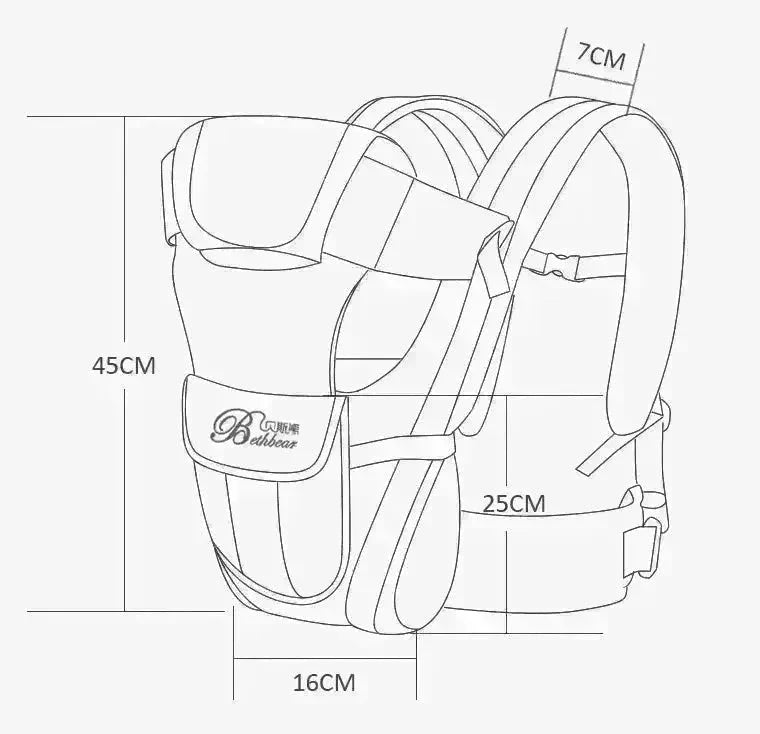 Double Shoulder Baby Carriers Mother and Child Travel Supplies - EX-STOCK CANADA