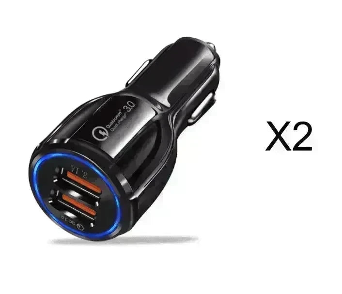 Dual USB Car Charger Qualcomm QC 3.0 Fast Charging Adapter - EX-STOCK CANADA