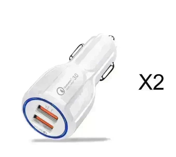 Dual USB Car Charger Qualcomm QC 3.0 Fast Charging Adapter - EX-STOCK CANADA