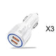 Dual USB Car Charger Qualcomm QC 3.0 Fast Charging Adapter - EX-STOCK CANADA