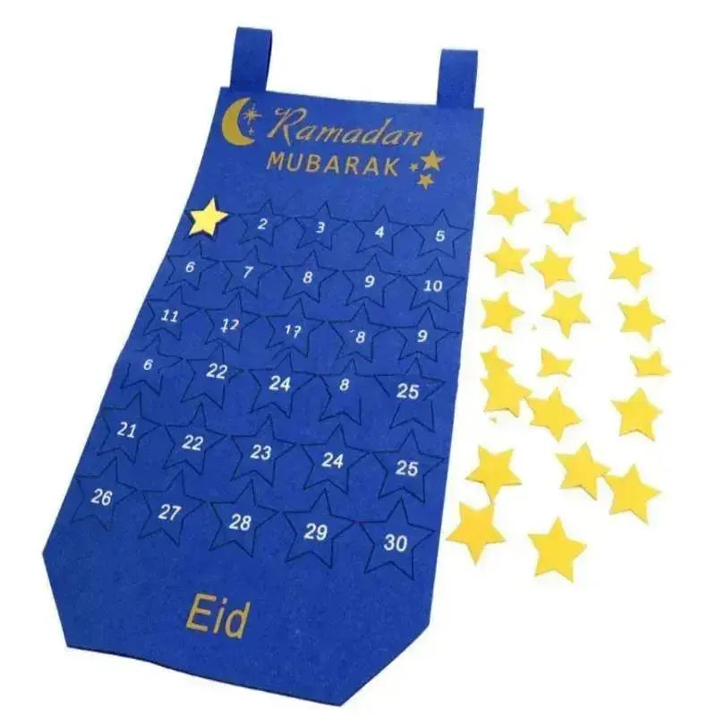 Eid Ramadan Decorated Arab Fabric Wall Calendar - EX-STOCK Canada