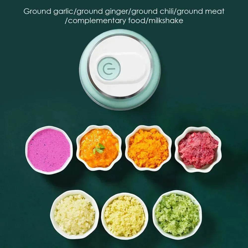 Electric Mini Garlic Masher Small Household Appliances Meat Grinder - EX-STOCK Canada