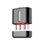 Electric Scalp Massager Cow Horn Massage Comb Red Light Oil Applicator Promote Hair Growth Portable Hair Guid Comb - EX-STOCK Canada