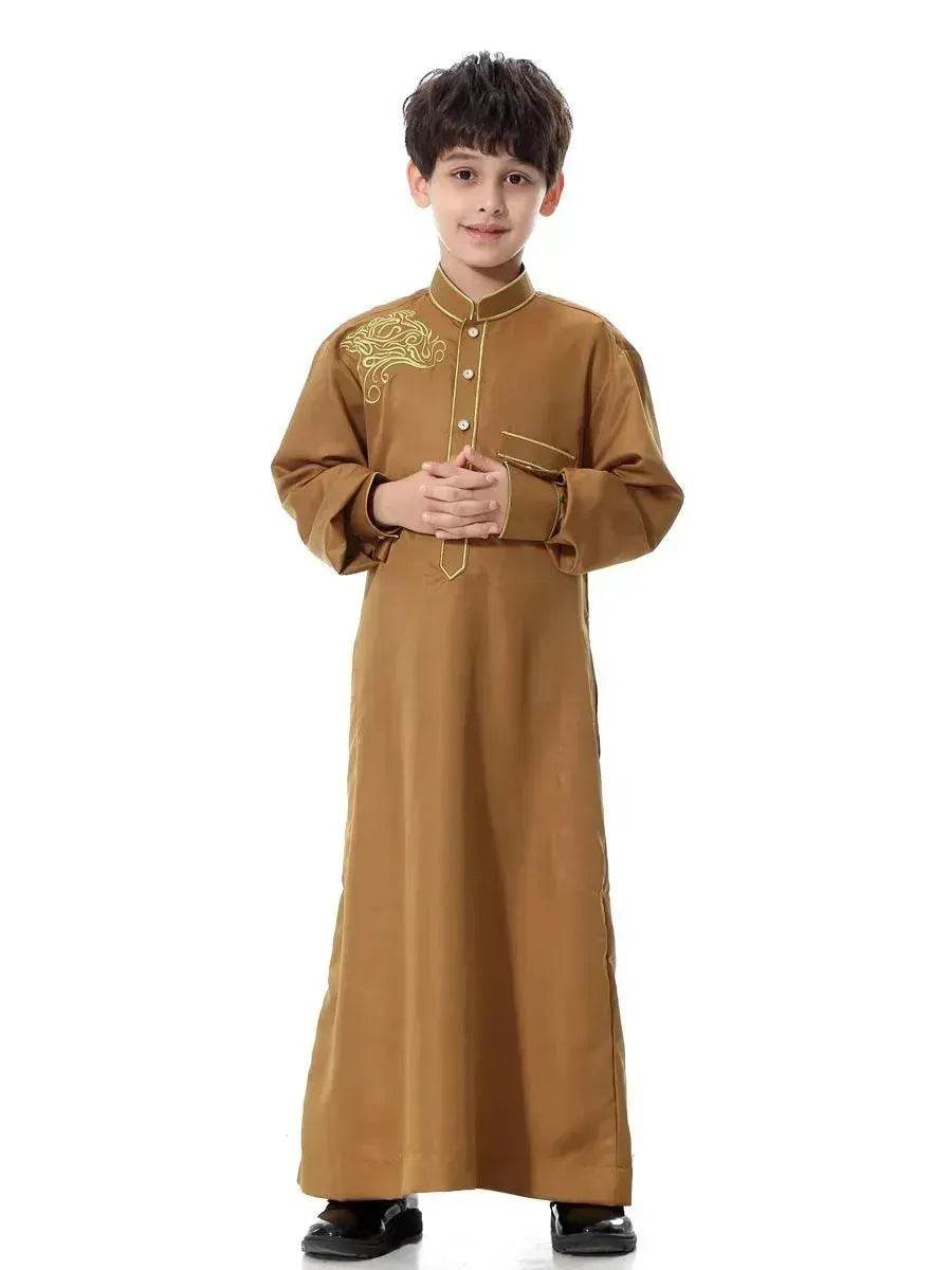 Elegante niño pequeño árabe Dubái Medio Oriente adolescente niño Jalabiya ArabBoy Kaftan Galabia - EX-STOCK Canada
