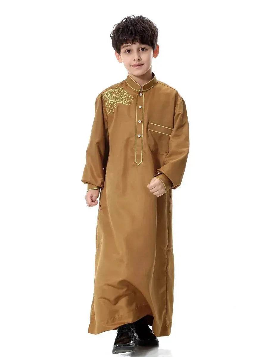 Elegante niño pequeño árabe Dubái Medio Oriente adolescente niño Jalabiya ArabBoy Kaftan Galabia - EX-STOCK Canada