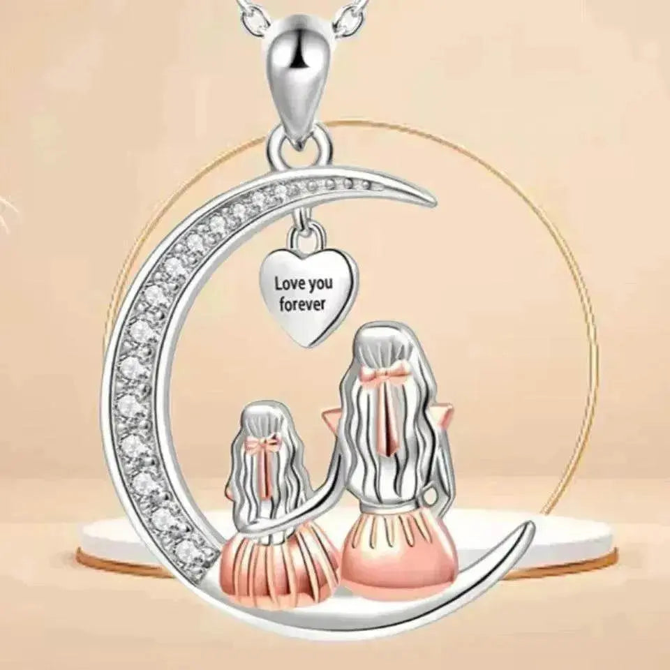 Elegant Pendant Crescent Necklace Simple - EX-STOCK Canada