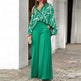 Loose And Elegant Casual Printed Shirt Top Wide Leg Pants Fashion Suit EX-STOCK Canada 