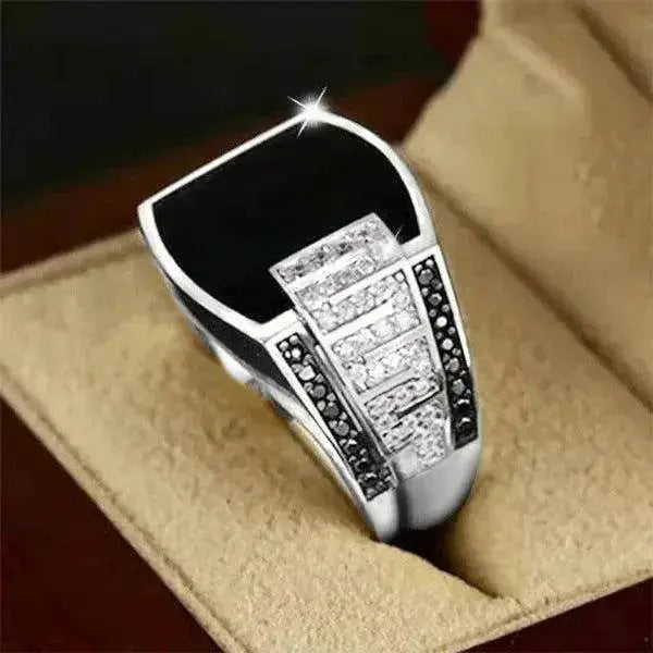 European And American Hip Hop Ring Full Diamond Ring - EX-STOCK Canada