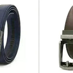 Fake Needle Belt Automatic Buckle Men Cowhide - EX-STOCK CANADA