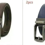 Fake Needle Belt Automatic Buckle Men Cowhide - EX-STOCK CANADA