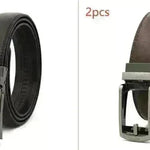 Fake Needle Belt Automatic Buckle Men Cowhide - EX-STOCK CANADA