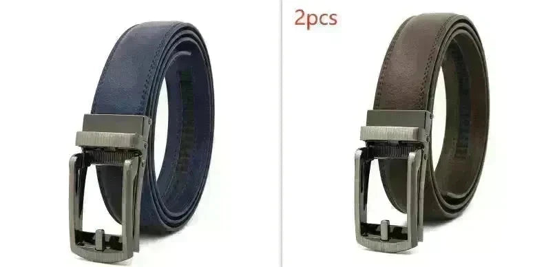 Fake Needle Belt Automatic Buckle Men Cowhide - EX-STOCK CANADA
