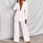 Fashion Business Women's Clothing Long Sleeve Trousers Suit - EX-STOCK Canada