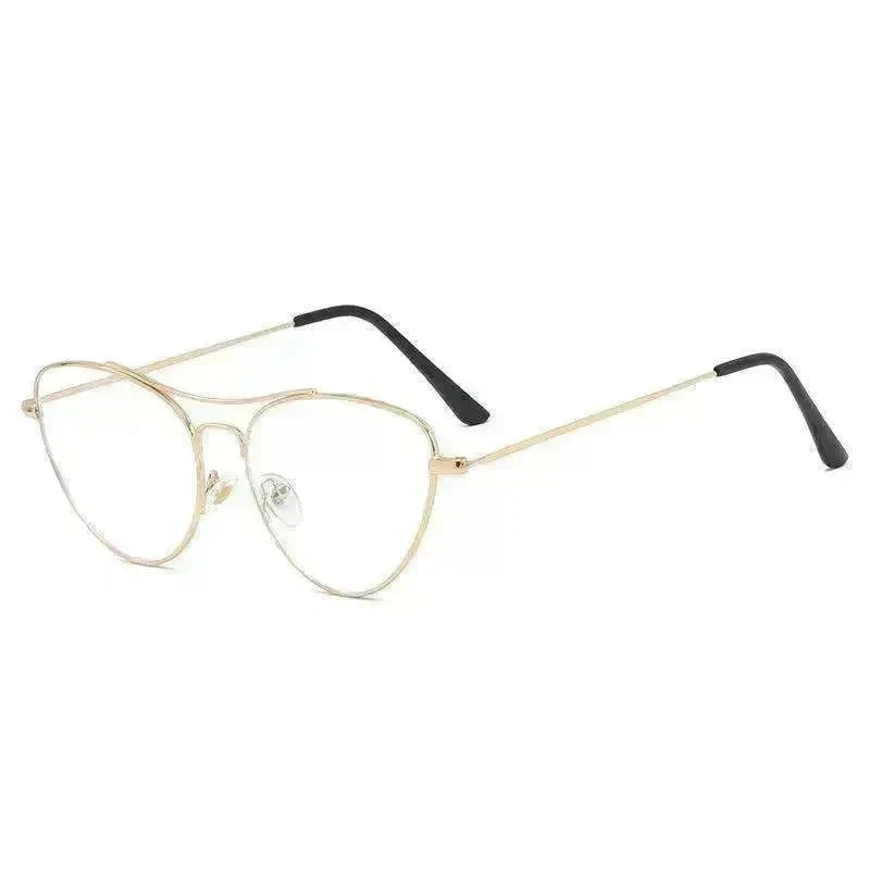 Fashion Cat Eye Plain Glasses Women's Anti-blue Light - EX-STOCK CANADA