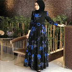 Fashion Floral Long Sleeve dress for Middle East Arab Dubai Turkey ArabWomen - EX-STOCK Canada