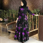 Fashion Floral Long Sleeve dress for Middle East Arab Dubai Turkey ArabWomen - EX-STOCK Canada