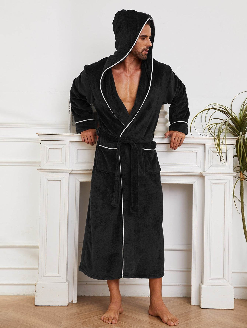 Fashion Men's Flannel Bathrobe Pajamas Women  EX-STOCK CANADA