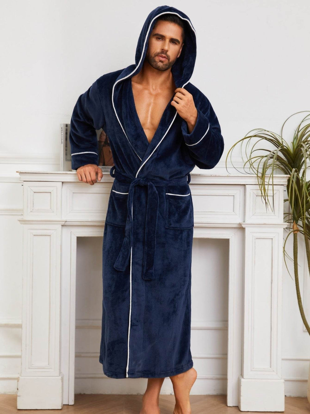Fashion Men's Flannel Bathrobe Pajamas Women  EX-STOCK CANADA