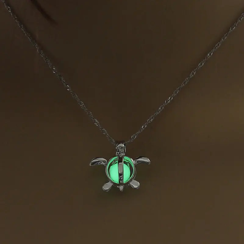 Fashion Moon Natural Glowing Stone Healing Necklace Women Gift Charm Luminous Pendant Necklace Jewelry - EX-STOCK Canada