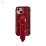 Fashion New Year Wine Red Plaid Phone Case - EX-STOCK CANADA