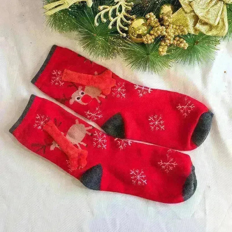 Fashion Simple Magnetic Christmas Socks For Men And Women - EX-STOCK CANADA
