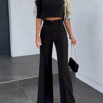 Fashion Tops High Waist Wide Leg - EX-STOCK Canada
