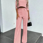 Fashion Tops High Waist Wide Leg - EX-STOCK Canada