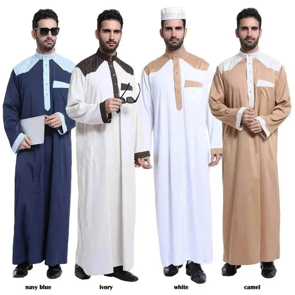 Fashionable and Elegant Arab Dubai Middle East Men's Robe Moroccan Men's Jalabiya - EX-STOCK Canada