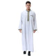 Fashionable and Elegant Arab Middle East Men's Applique Stand Collar Robe, TH810 Moroccan Men's Jalabiya - EX-STOCK Canada