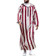Fashionable and Elegant Men's Color Blocking Striped Long Arab Robe Hoodie Moroccan Men's Jalabiya - EX-STOCK Canada