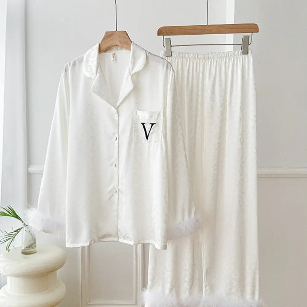 Feather Model Loose Pajamas For Women - EX-STOCK Canada