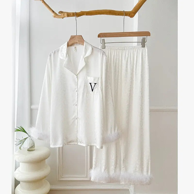 Feather Model Loose Pajamas For Women - EX-STOCK Canada