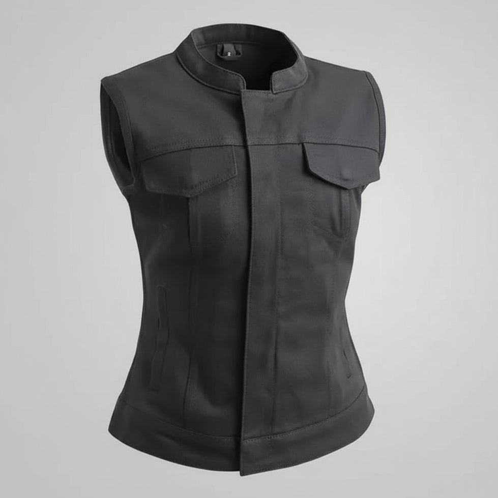 First MFG Co. Women's Lexy Motorcycle Twill Vest 
