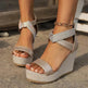 Fish Mouth High Wedges Sandals With Rhinestone Design Fashion Summer Platform Shoes For Women - EX-STOCK Canada