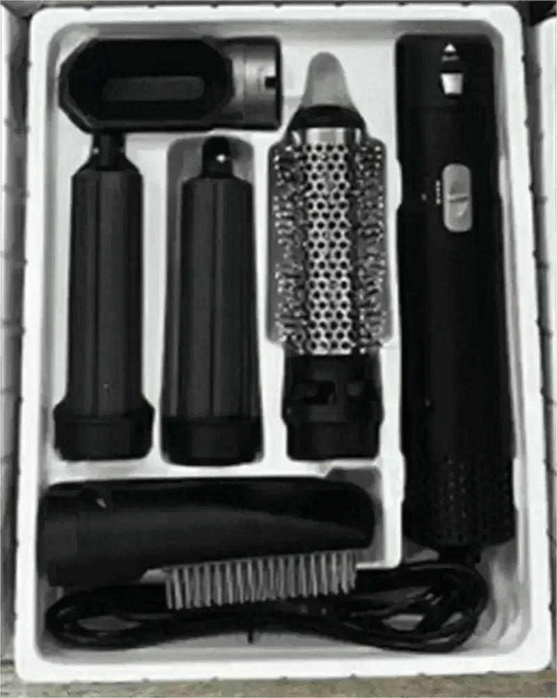 Five-in-one Hot Air Comb Automatic Hair Curler For Curling Or Straightening - EX-STOCK CANADA