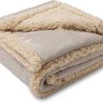 Flannel Cotton Wool Sherpa Thick Pet Blanket Dog Kennel EX-STOCK Canada 