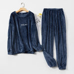 Flannel Pajamas Sets Winter Home Clothes For Women Men Sleepwear Couple - EX-STOCK Canada