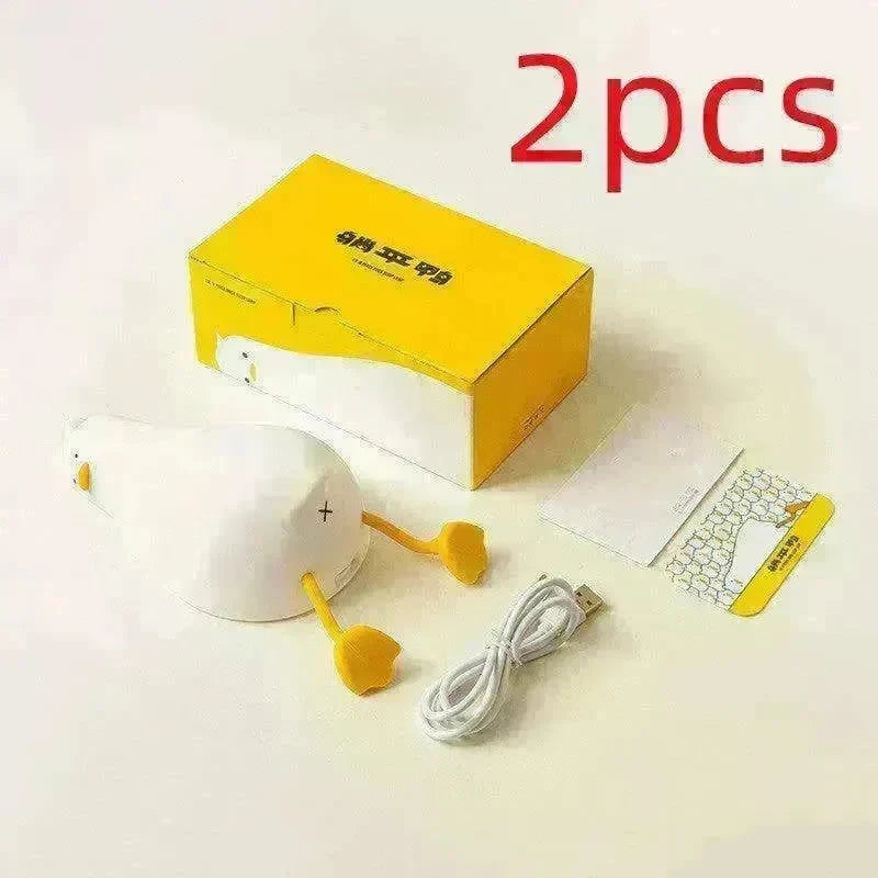 Flat Duck Silicone Night Light Children's Bedside Lamp - EX-STOCK CANADA